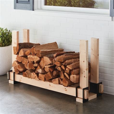 Master Forge 6-in x 4-in Metal Adjustable Firewood Rack 15211L at Lowes.com