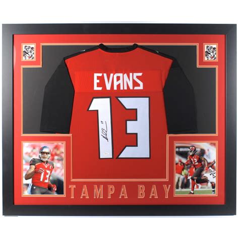 Mike Evans Signed 35x43 Custom Framed Jersey (JSA COA) | Pristine Auction