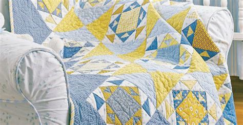 Blue and Yellow Make a Beautiful Quilt - Quilting Digest