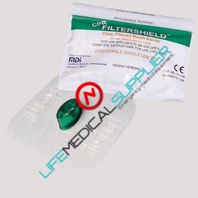 CPR FILTERSHIELD™ mouth barrier/filter 77-100 - Life Medical Supplier