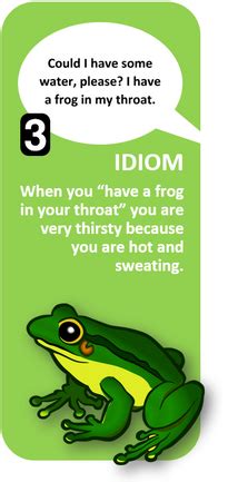 Idiom Quiz Frog in my throat - All Things Topics