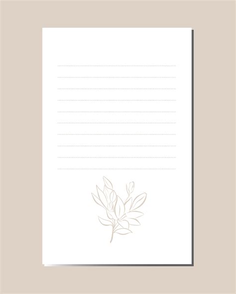 Girly diary page template design, Planner page decorated with flowers vector 18853477 Vector Art ...