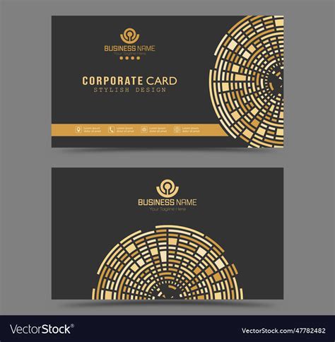 Business card double-sided design Royalty Free Vector Image