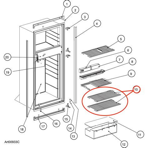 Norcold® Refrigerator Shelf Replacement for N611/N7V/N7X/N8V/N8X Model – RV Fridge Parts Direct