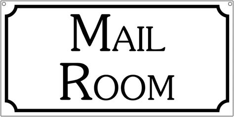 Mail Room- 6x12 Aluminum Retro Office Stage Home Computer props sign ...