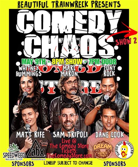 Sam Tripoli on Twitter: "Next Tuesday Night, it’s Comedy Chaos live at @TheComedyStore with two ...