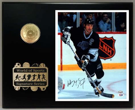 Wayne Gretzky Ltd Edition Reproduction Signature Display - Gold Record ...