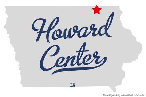 Map of Howard Center, IA, Iowa