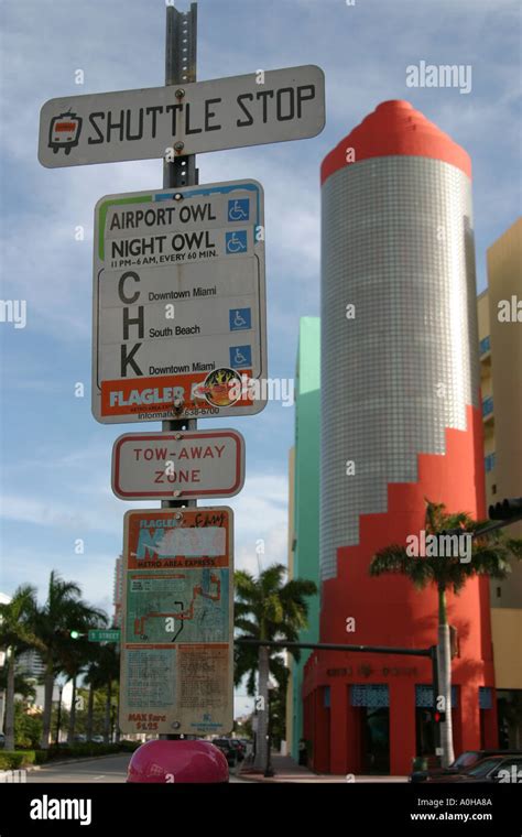 Miami Beach Florida bus stop Stock Photo: 1841801 - Alamy