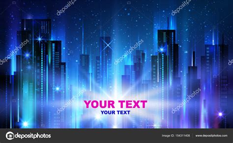 Night city background Stock Vector Image by ©dahabians #154311408