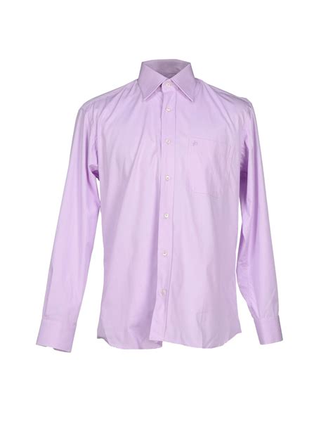 Roccobarocco Shirt in Purple for Men (Light purple) | Lyst