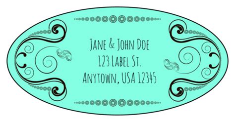 Calligraphic Address Label Template | OnlineLabels®