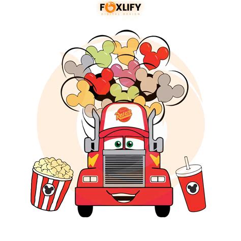 Car Toy Cars Mack Truck And Snacks Shirt Design SVG Cutting Digital File