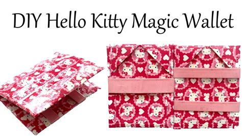 How To Make Basic Magic Wallet Hello Kitty Duct Tape Tutorial | Magic ...