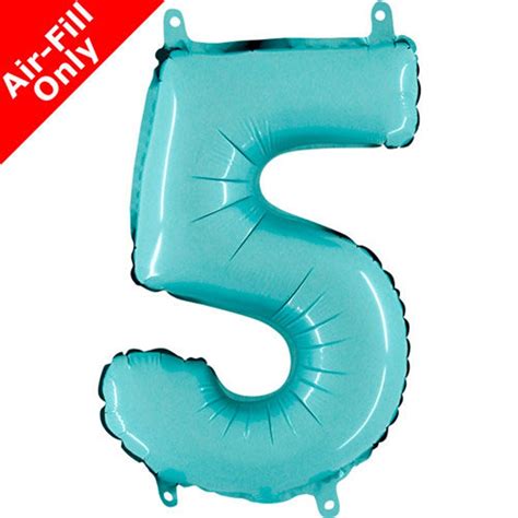 14 Pastel Blue Number Balloons Air Fill Balloons | Etsy