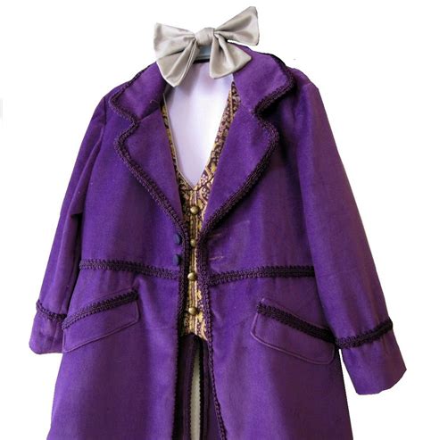 Custom Made Willy Wonka Costume for Boys