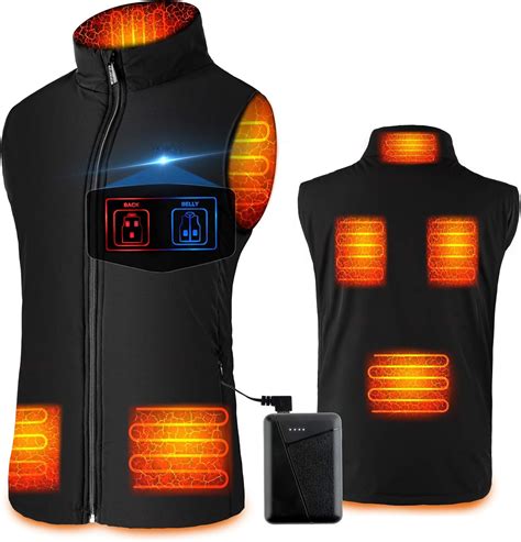 Heated Vest for Men Women - Rechargeable Heated Jacket, Heated Vest ...