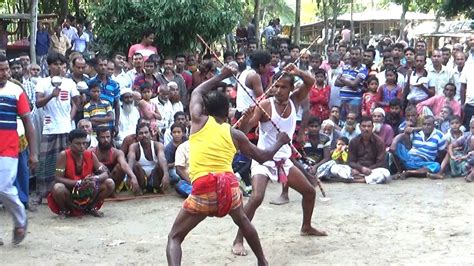 Traditional Village Duel Lathikhela - Bengali Heritage Stick Fighting ...