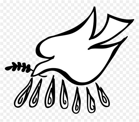 Dove Clipart Pentecost - Clip Art Holy Spirit Dove, HD Png Download - vhv