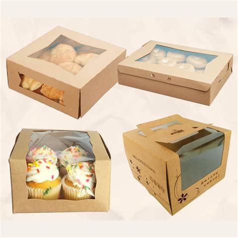 Printed Custom Bakery Boxes With Window Wholesale Price ️