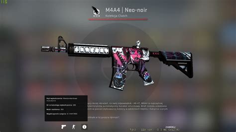 CS:GO SKIN M4A4 NEO-NOIR MW 4/5 MINIMAL WEAR SKIN | Warszawa | Kup ...