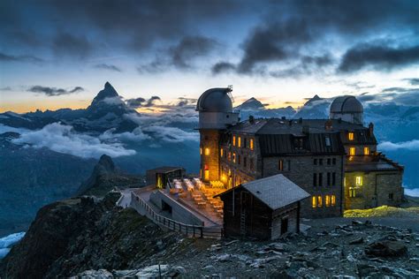 Gornergrat, evening, Switzerland - This is the evening in Gornergrat, after the sunset in ...