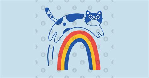 Flying Cat Meme Rainbow