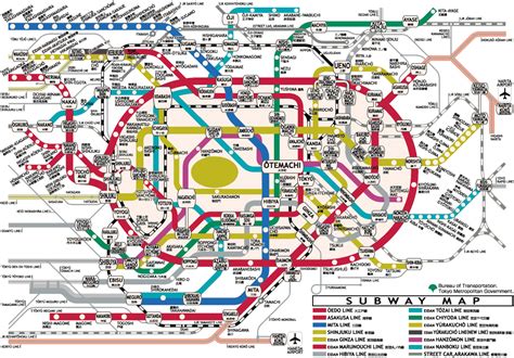 Tokyo Subway Map - Free Printable Maps