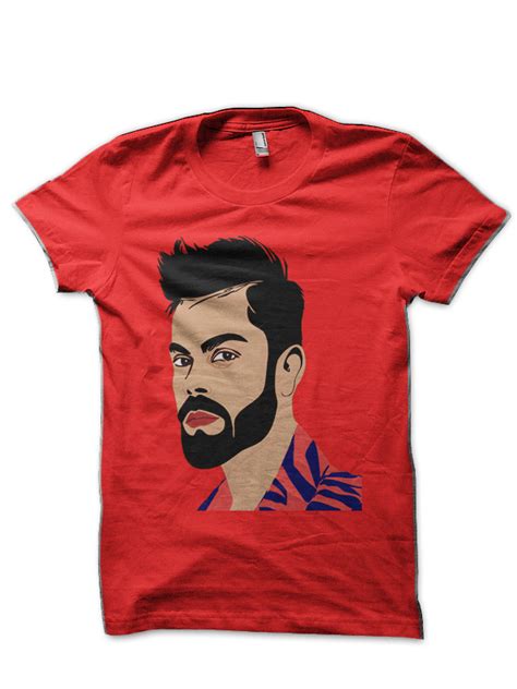 Virat Kohli Red T-Shirt | Swag Shirts