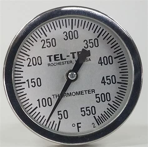 Tel-Tru UT500 BBQ Grill & Smoker Thermometer 5" Dial 4" Stem 50-550 Ga – BBQ Bonanza