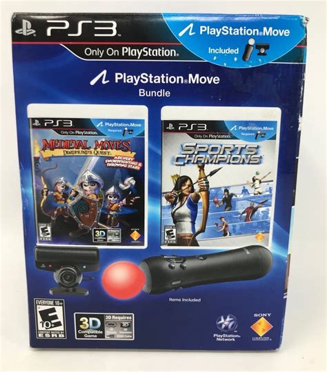 NEW PlayStation Move Bundle PS3 Eye Camera 2 Games & Move Motion ...