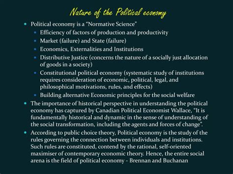 Political Economy - PowerPoint Slides - LearnPick India