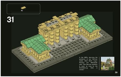 LEGO 21011 Brandenburg Gate Instructions, Architecture - Landmark Series