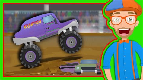 Monster Trucks for Children with Blippi | The Monster Truck Song - YouTube