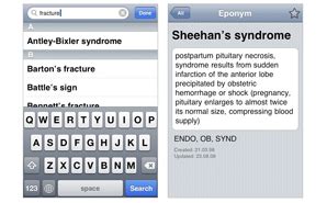 Smartphone app review: Eponyms - Scrubs | The Leading Lifestyle Magazine for the Healthcare ...