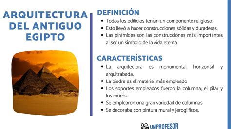 11 características de la ARQUITECTURA egipcia