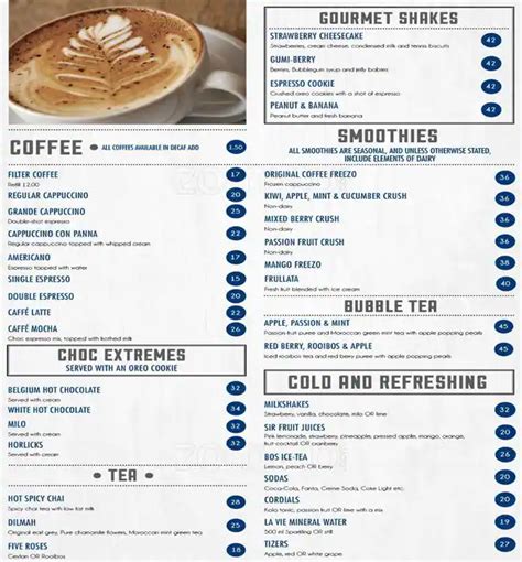 News Cafe Menu, Menu for News Cafe, Menlyn, Pretoria - Zomato SA