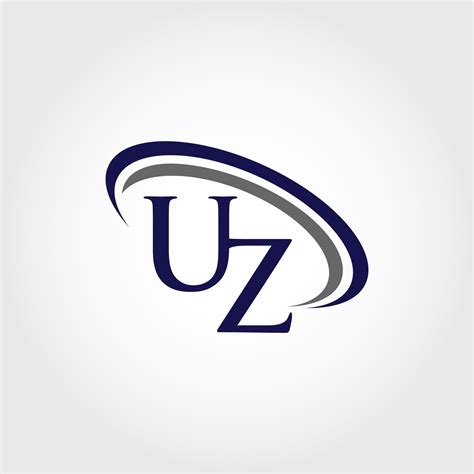 Monogram UZ Logo Design By Vectorseller | TheHungryJPEG