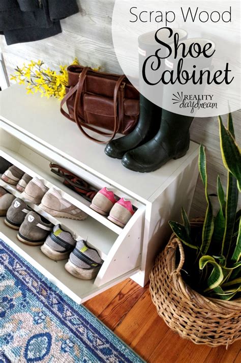 Scrap Wood Shoe Cabinet Tutorial - Reality Daydream