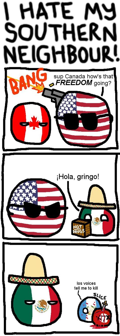 Image result for Canadaball is fine | Funny cartoon memes, Country jokes, History jokes