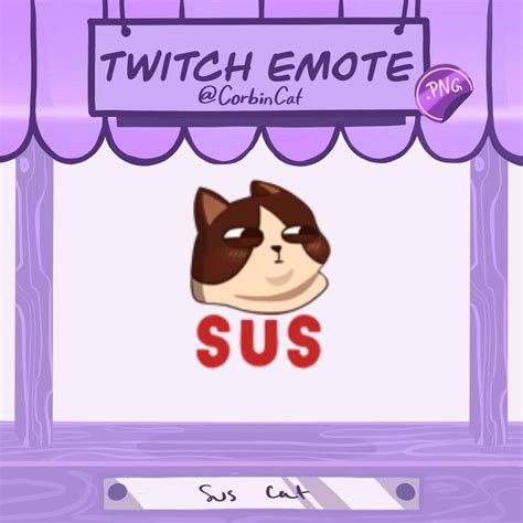 Sus Cat Twitch Emote | Etsy