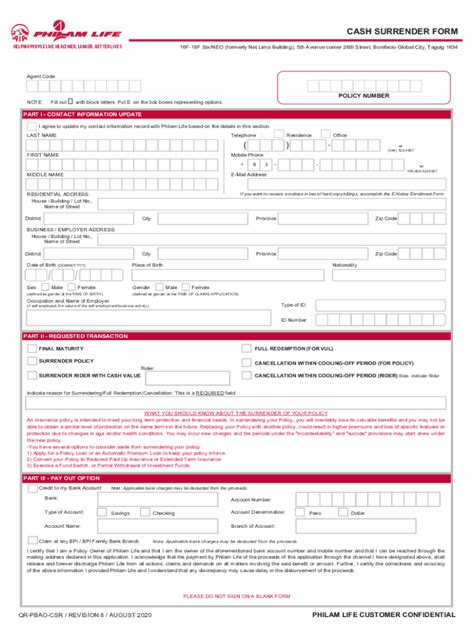 Philam Life Cash 2020-2024 Form - Fill Out and Sign Printable PDF ...