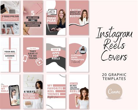 Reels Covers Templates Instagram Reels Thumbnails IG Reels - Etsy | Cover template, Instagram ...