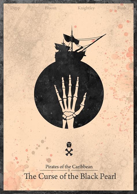 Pirates of the Caribbean : Curse of the Black Pearl - minimalist poster | Pirates of the ...