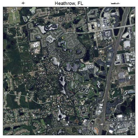 Aerial Photography Map of Heathrow, FL Florida