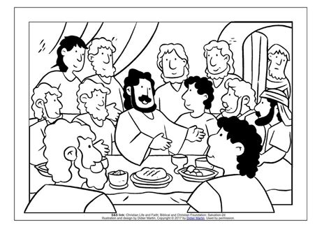 Last Supper Coloring Pages