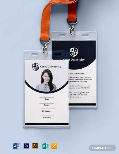 Blank ID Card - 10+ Examples, Illustrator, Word, Pages, Photoshop, Publisher