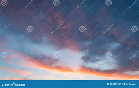 Morning sunrise sky stock image. Image of horizon, blue - 283889051