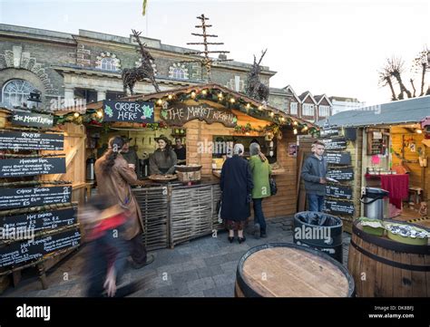 Salisbury Christmas market in the Guildhall Square, Salisbury, Wiltshire Stock Photo - Alamy