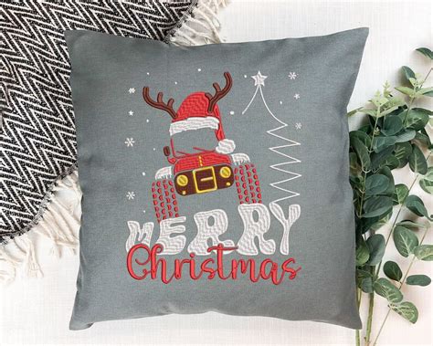 Christmas 4x4 Embroidery Design, Offroad Embroidery, Merry Christmas ...